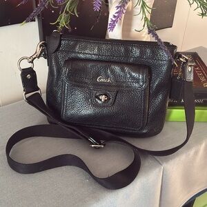 Coach Pebbled Leather Crossbody w/Turnlock
